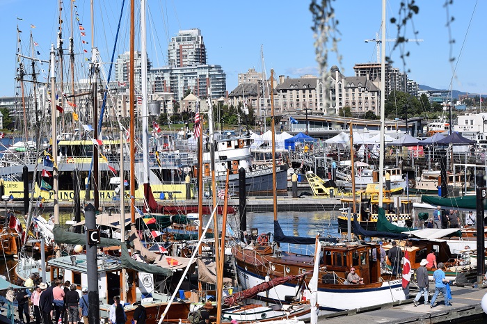 Classic Boat Festival at the Inner Harbour in Victoria BC