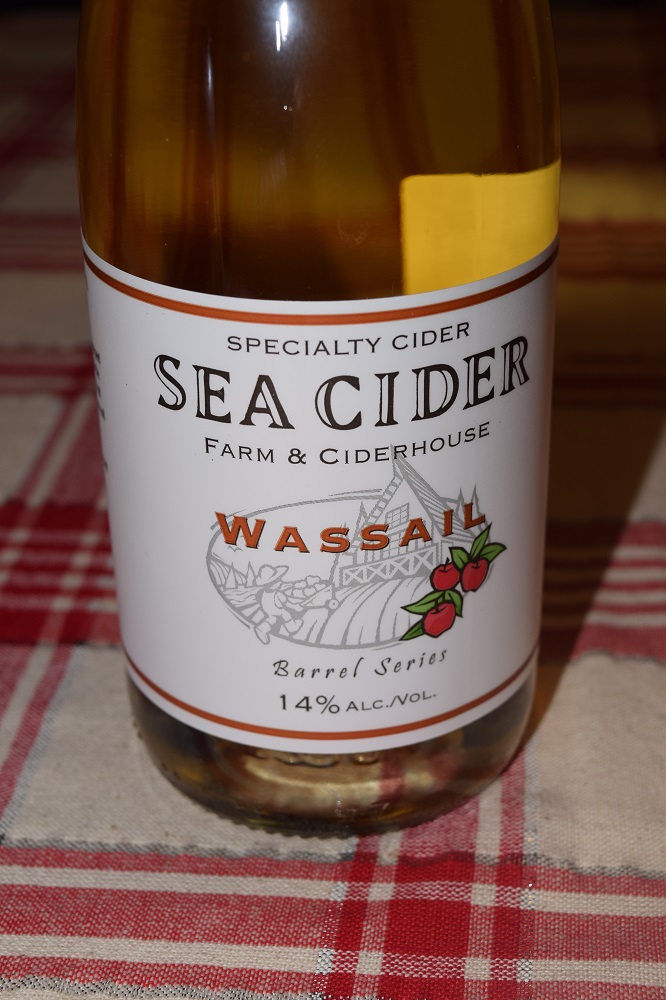 Bottle of cider from Sea Cider near Victoria BC